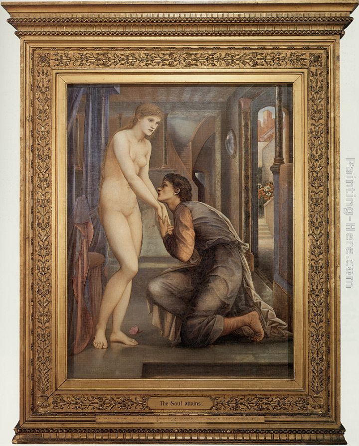 Pygmalion and the Image IV - The Soul Attains painting - Edward Burne-Jones Pygmalion and the Image IV - The Soul Attains art painting
